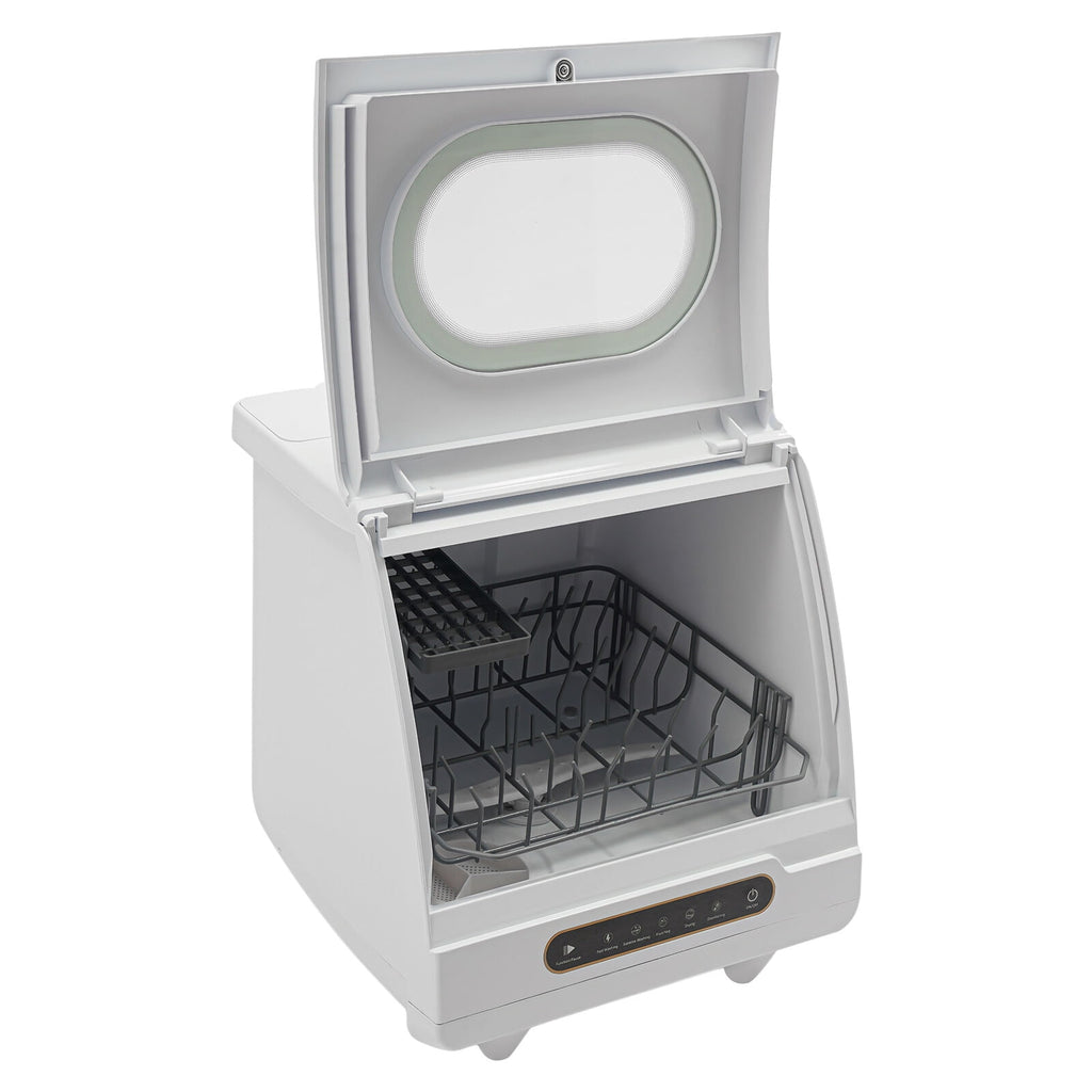 Portable Countertop Dishwasher 5 Washing Programs with Water Tank Leak-Proof Dry