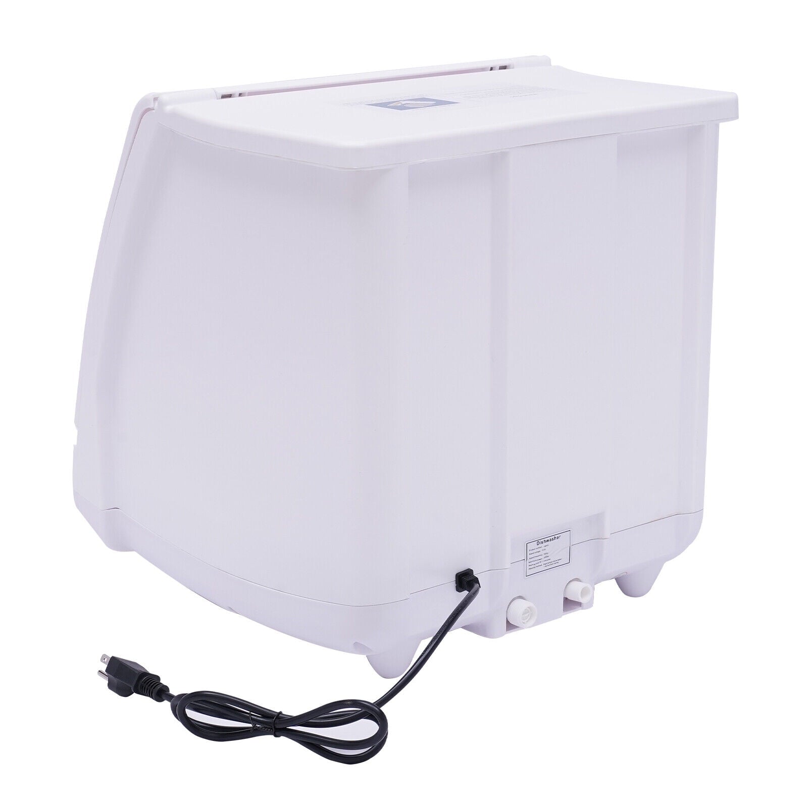 DENEST Portable Dishwasher Countertop, Compact Dishwashers with 5L Built-in Water Tank & Inlet Hose, 5 Washing Programs, 12 High-Performance Spouts